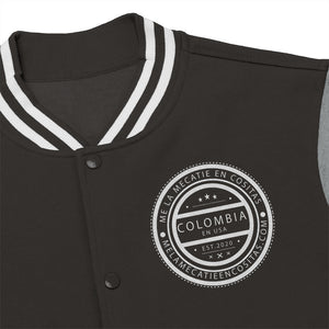 "MeLaMecatieEnCositas.com"  Men's Varsity Jacket