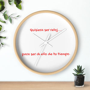 Reloj de pared "Tu tiempo" (Wall clock)