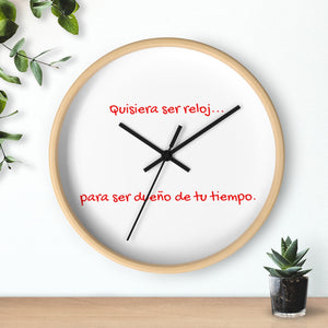 Reloj de pared "Tu tiempo" (Wall clock)