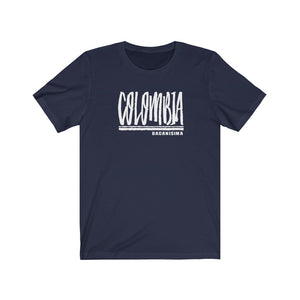 Camiseta Unisex "Colombia Bacanisima Dark" (Unisex Jersey Short Sleeve Tee)