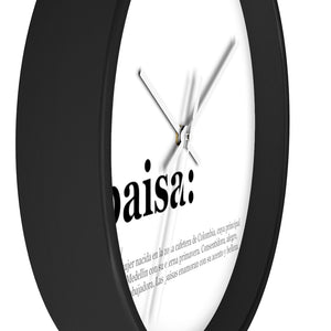 Reloj de pared "Paisa" (Wall clock)