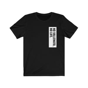 Camiseta Unisex "No vallenato, no life" (Jersey Short Sleeve Tee - Dark)