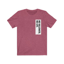 Load image into Gallery viewer, Camiseta Unisex &quot;No vallenato, no life&quot; (Jersey Short Sleeve Tee - Dark)

